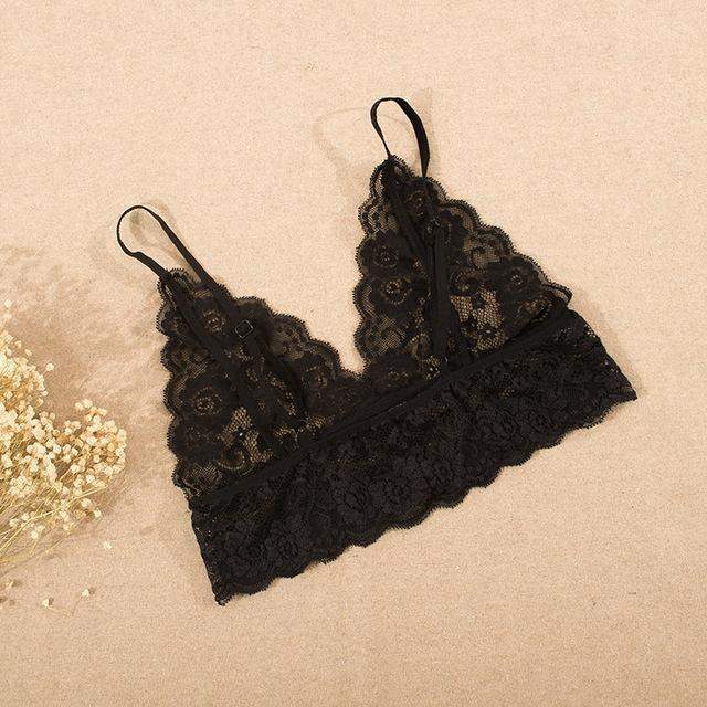 CB Floral Lace Bralette freeshipping - Cassy's Boutique