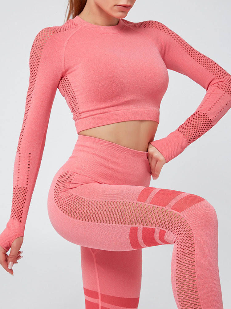 CB Crop Top Seamless Yoga set freeshipping - Cassy's Boutique